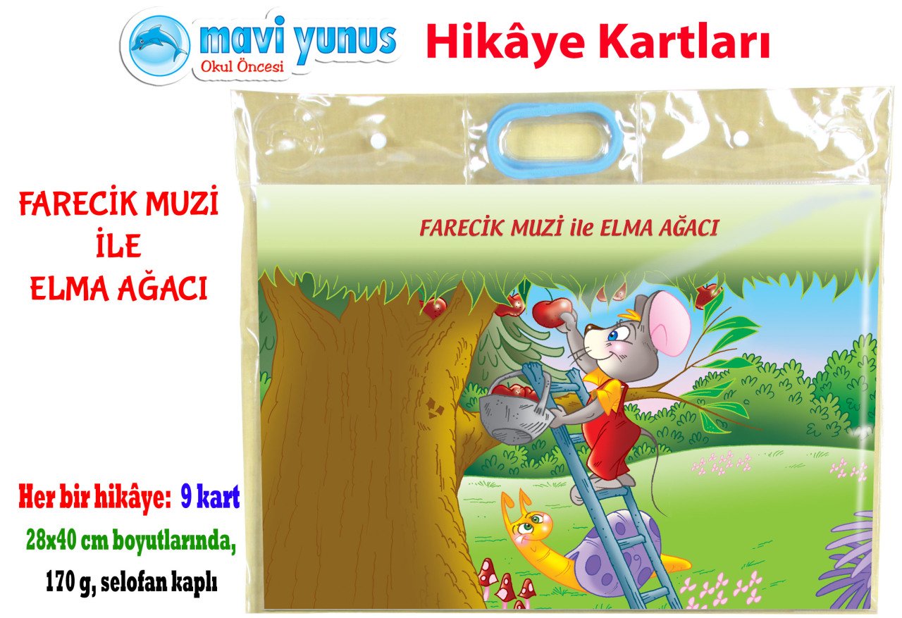 Farecik Muzi ile Elma Ağacı Hikaye Kartı (3-4-5 Yaş)