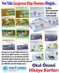 Pembe Balık ile Yavru Balina Hikaye Kartı (3-4-5 Yaş)
