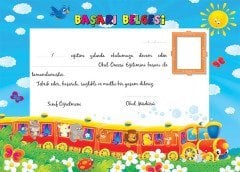 Okul Öncesi Başarı Belgesi (3-4 Yaş)