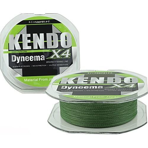 KENDO Dynema 4 Örgü 0,30mm 250Mt (Green) Misina