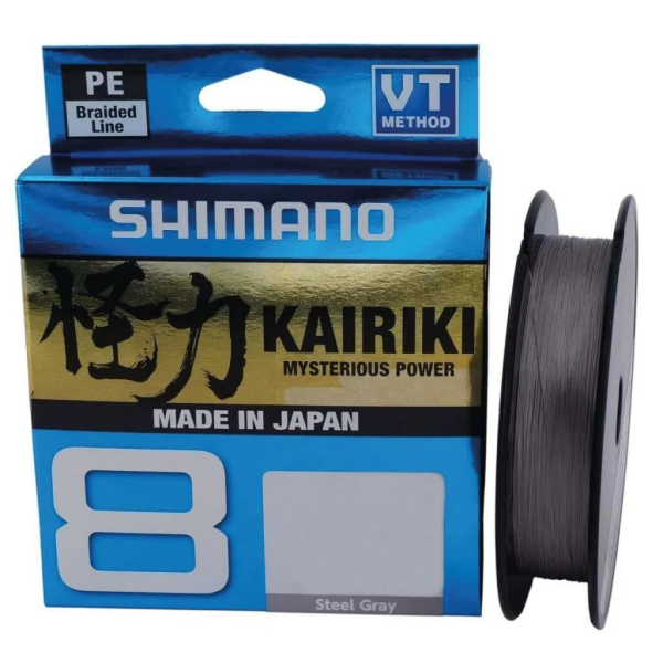 SHIMANO Kairiki 8 Çelik Gri 300m/0.190mm/12.0kg Misina