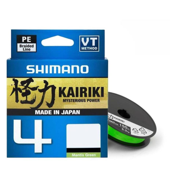 SHIMANO Line Kairiki 4 Yeşil 300m/0.13mm/7.4kg Misina