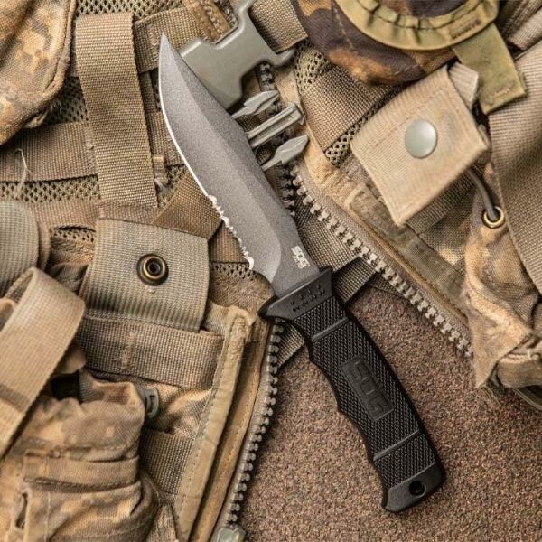 SOG M37K SEAL PUP - KYDEX SHEATH TIRTIKLI BIÇAK