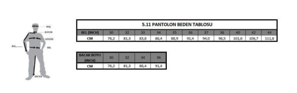 5.11 Apex Pantolon Siyah - 42X32