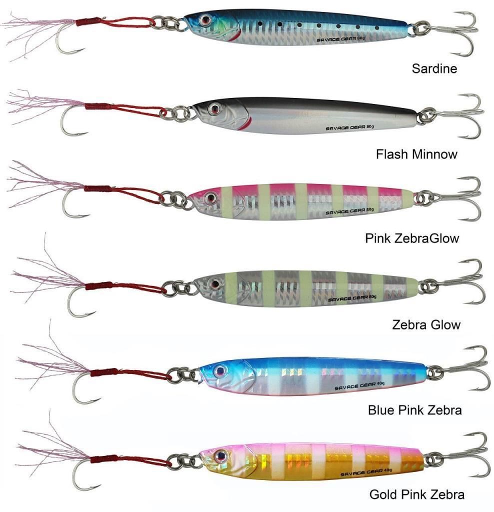 SAVAGE GEAR 3D Slim Minnow 8gr 5,4 cm Jig Suni Yem Glow Zebra