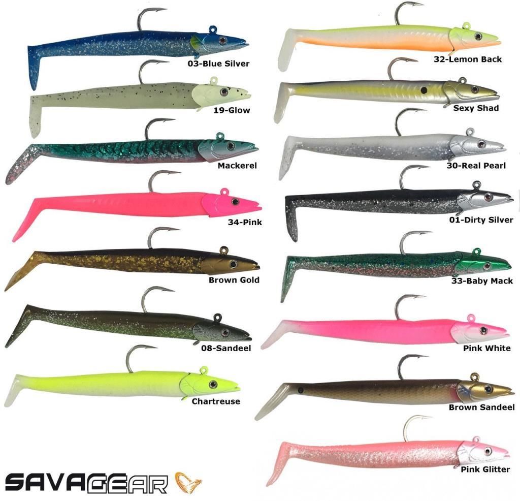 SAVAGE GEAR Sandeel 12.5 cm 23 gr 2+1 Adet Suni Yem Dirty Silver