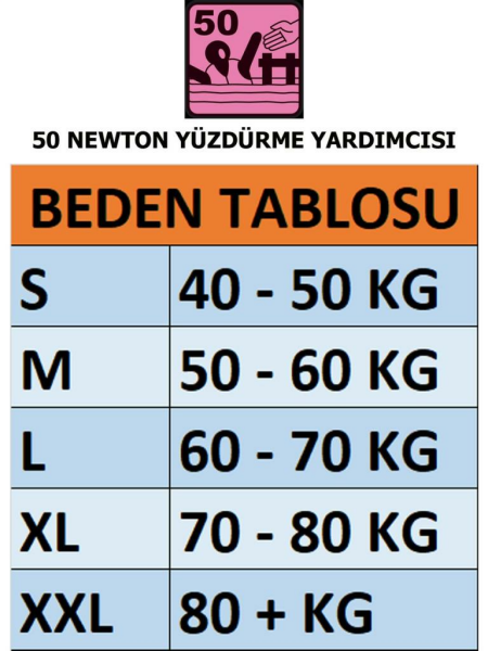 MESICA 50 Newton Yüzdürme Yardımcısı Can Yeleği - XL