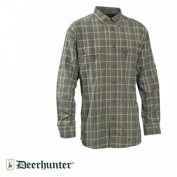 ELLIOTT BAMBOO SHIRT 399 Green Check 43/44