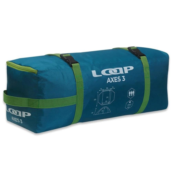 LOAP Axes 3 Kişilik Kamp Çadırı (75+185+75 × 220 × 130 cm