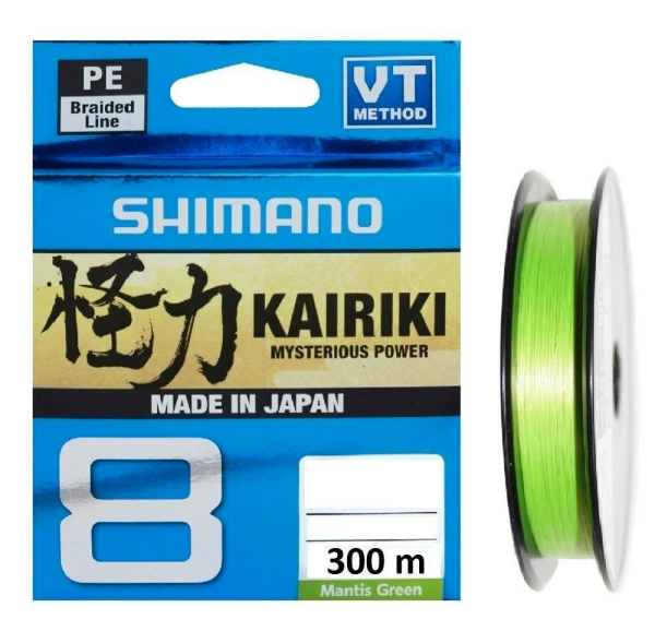 SHIMANO Kairiki 8 300m Mantis Green 0.10mm İp Örgü Misina