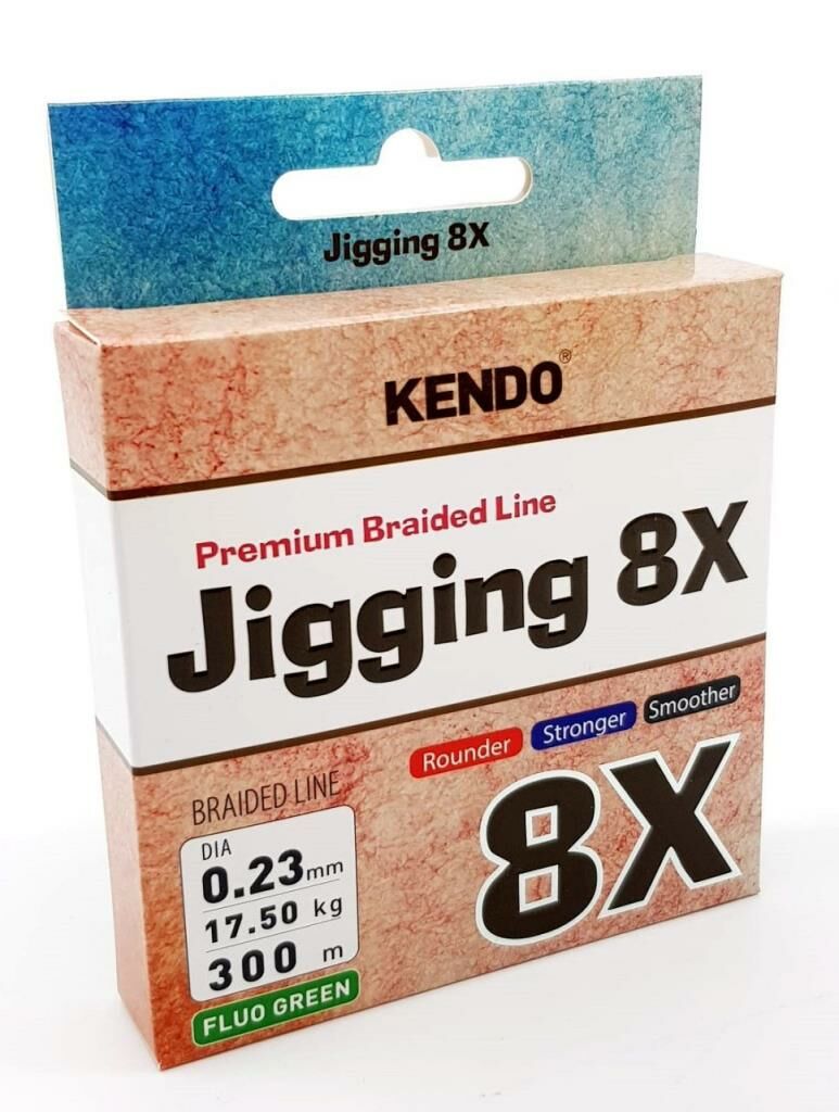 KENDO Jigging 8X Flash 300 mt Örgü / İp Misina - 0,18mm