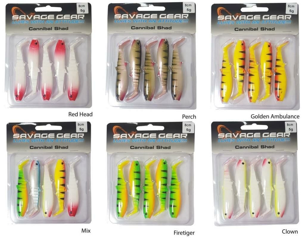 SAVAGE GEAR Cannibal 8cm 5 Adet Suni Yem Perch