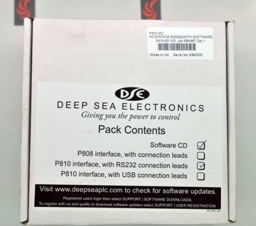 Deep Sea DSE810-03 İçin Interface Kablosu ve Yazılık Cd'si RS232