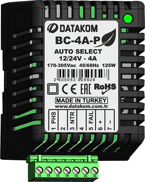 Datakom BC4AP Akıllı Akü Şarj Cihazı