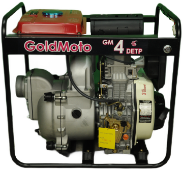 Goldmoto Dizel Su Pompası GM4DETP 4 Parmak Çamur Pompası 192FB