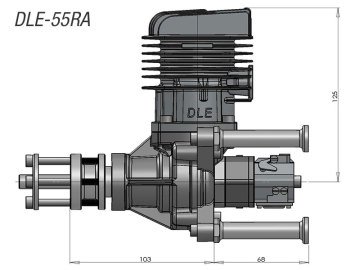 DLE 55 RA Benzinli Motor