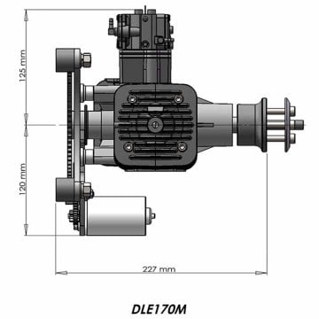 DLE170M Havacılık Motoru