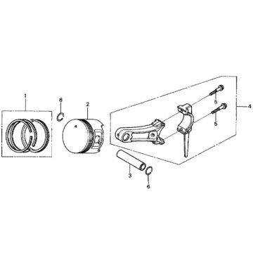 Honda Segman Takımı 0,75mm 68,75mm GX160 GX200 H13013ZF1024