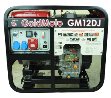 GoldMoto GM12DJ Dizel Jeneratör 10kVA Monofaze Marşlı