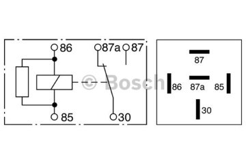 Bosch Role 12V 20/30A 5 Uçlu 0332209159