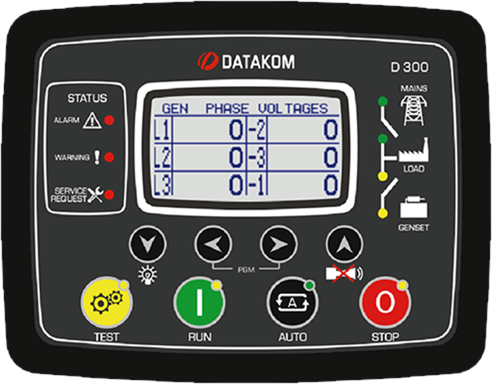 Datakom D300-MK2 Yeni Nesil Jeneratör Kontrol Cihazı