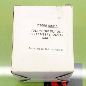 GoldMoto Voltmetre Dijital - Hertz Metre - Zaman Saati 220v Monofaze D3000-00011