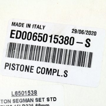 Lombardini 15LD225 Piston Segman Set Std 69mm L6501538