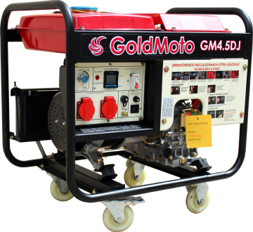 GoldMoto GM4.5DJ Dizel Jeneratör 4.5kVA Monofaze Marşlı