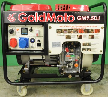 GoldMoto GM9.5DJ Dizel Jeneratör 8.7Kva Monofaze Marşlı