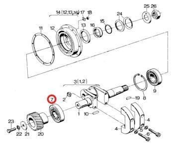 Pancar Motor Rulman NJ 309 (Alt.) E80 E89 PM15 P50047650