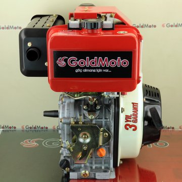 GoldMoto GM186FAEN-G7 Dizel Motor 10 Hp Marşlı Krank Mili Konik