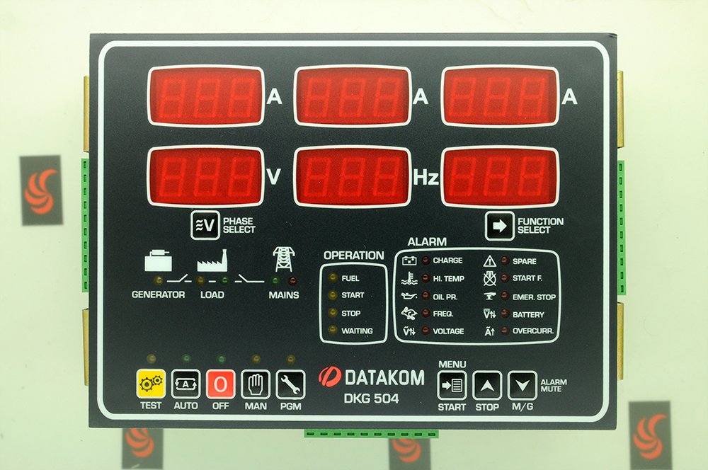 Datakom DKG-504 Otomatik Transfer Cihazı ve Şebeke Ölçüm Paneli