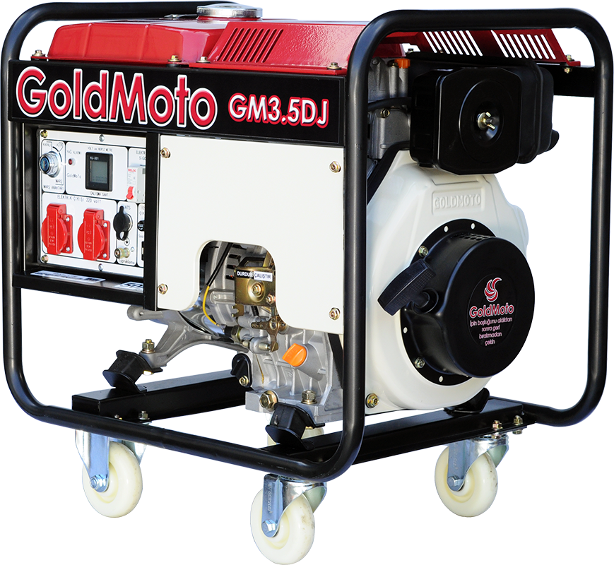 GoldMoto GM3.5DJ Dizel Jeneratör 4.5kVA Monofaze Marşlı