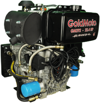 GoldMoto GM292F-J1 Dizel Motor 22.4 Hp Marşlı Krank Mili Kamalı