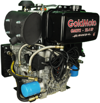 GoldMoto GM292F-J1 Dizel Motor 22.4 Hp Marşlı Krank Mili Kamalı