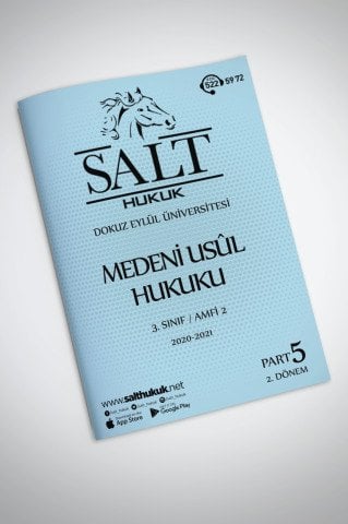 Medeni Usul Hukuku Amfi 2 2. Dönem Part-5 (2020-2021)-DEÜ-Konu Anlatım Kitapçığı