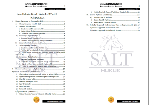 Ceza Genel Hukuku Amfi B 2. Dönem Part-2 (2022-2023)-AÜHF-Konu Anlatım Kitapçığı