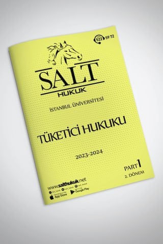 İÜHF-Tüketici Hukuku PART-1