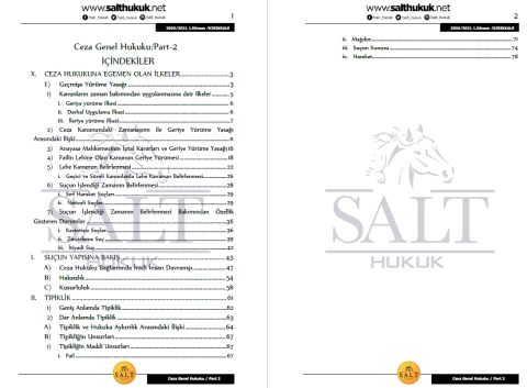 Ceza Genenl Hukuku 1. Dönem Not Seti (2020-2021)-KKÜ-Konu Anlatım Kitapçığı