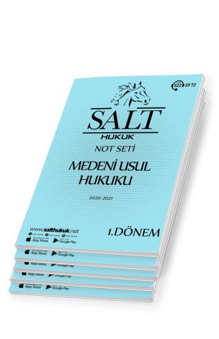 Medeni Usul Hukuku 1. Dönem Not Seti (2020-2021)-KKÜ-Konu Anlatım Kitapçığı