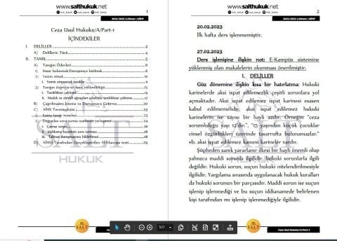 Ceza Muhakemesi Hukuku Amfi A 2. Dönem Part-1 (2022-2023)-AÜHF-Konu Anlatım Kitapçığı