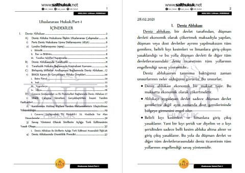 Milletler Genel Hukuku 2. Dönem Not Seti (2020-2021)-KKÜ-Konu Anlatım Kitapçığı