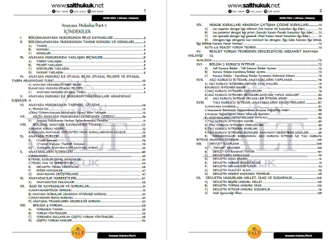 Anayasa Hukuku 1. Dönem Not Seti (2020-2021)-AKHF-Konu Anlatım Kitapçığı