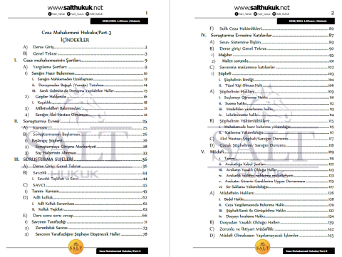Ceza Muhakemesi Hukuku 1. Dönem Not Seti (2020-2021)-AKHF-Konu Anlatım Kitapçığı