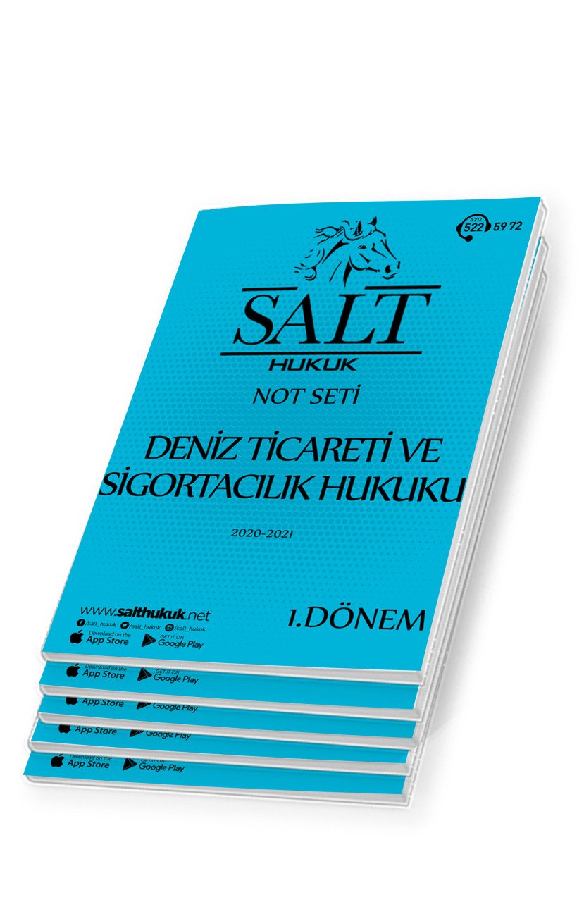 Deniz Ticaret Sigorta 1. Dönem Not Seti (2020-2021)-AKHF-Konu Anlatım Kitapçığı