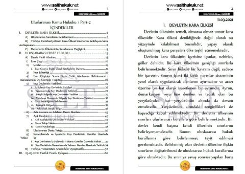 Uluslararası Kamu Hukuku 2. Dönem Not Seti (2020-2021)-AKHF-Konu Anlatım Kitapçığı