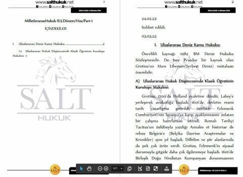 Milletler Genel Hukuku 2. Dönem Vize Part-1 (2022-2023)-İAÜ-Konu Anlatım Kitapçığı