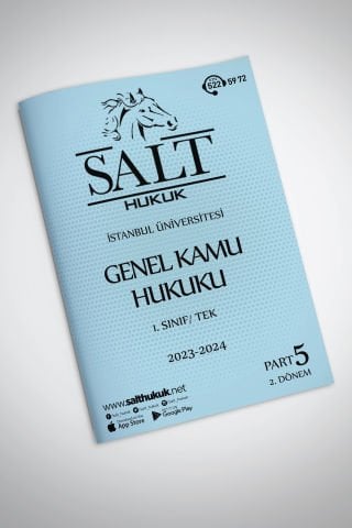 Genel Kamu Hukuku Tek 2. Dönem Part-5 (2023-2024)-İÜHF-Konu Anlatım Kitapçığı