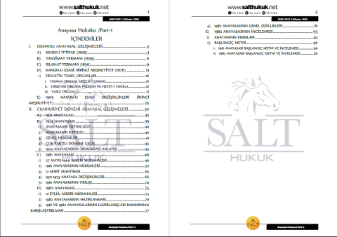 Anayasa Hukuku 2. Dönem Part-1 (2020-2021)-KKÜ-Konu Anlatım Kitapçığı