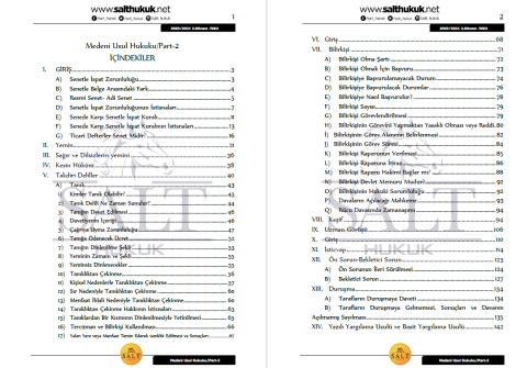 Medeni Usul Hukuku 2. Dönem Part-2 (2020-2021)-KKÜ-Konu Anlatım Kitapçığı